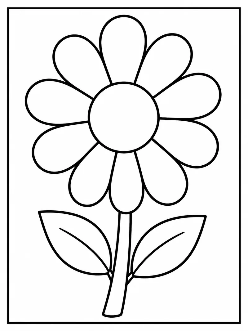 Раскраска Ромашка