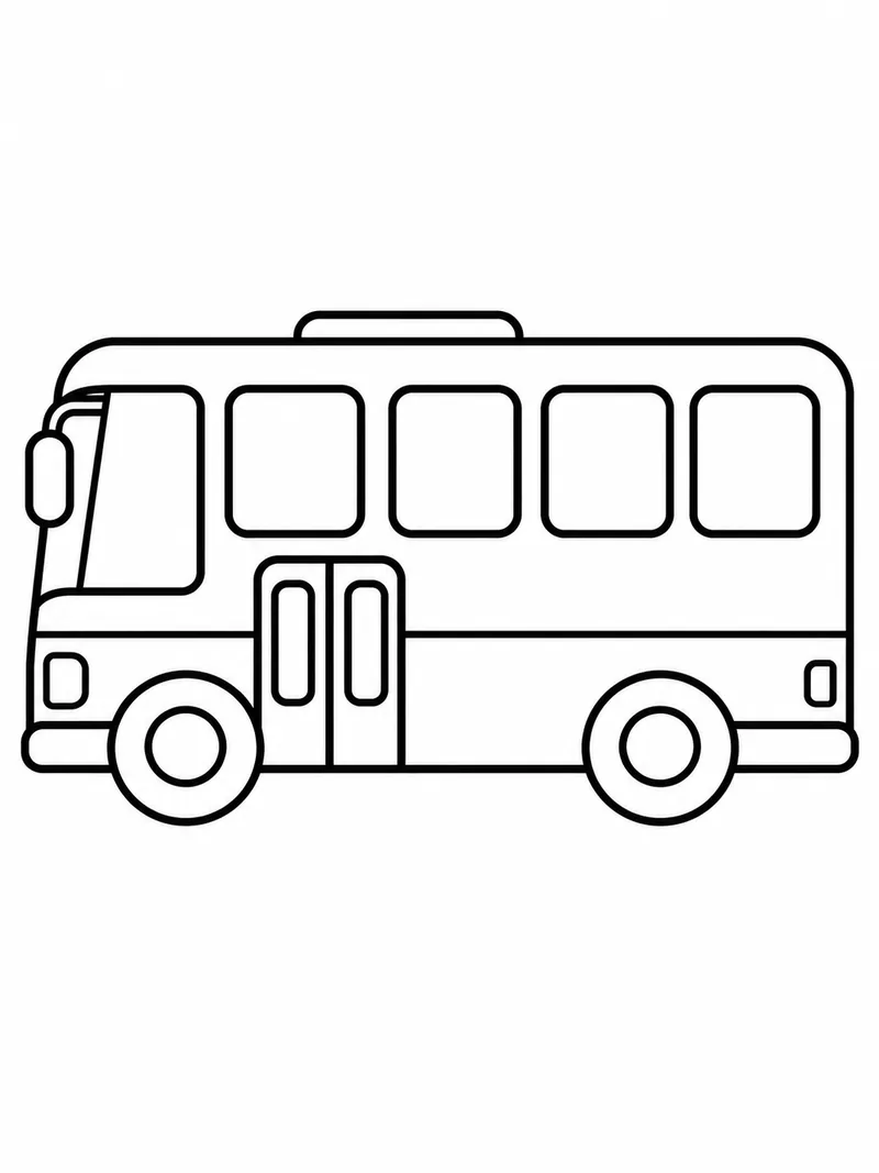 Раскраска Автобус