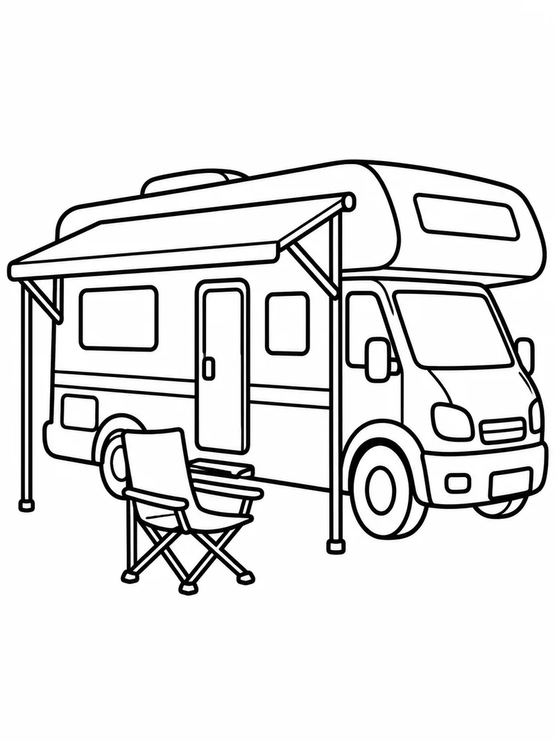 Раскраска Автодом