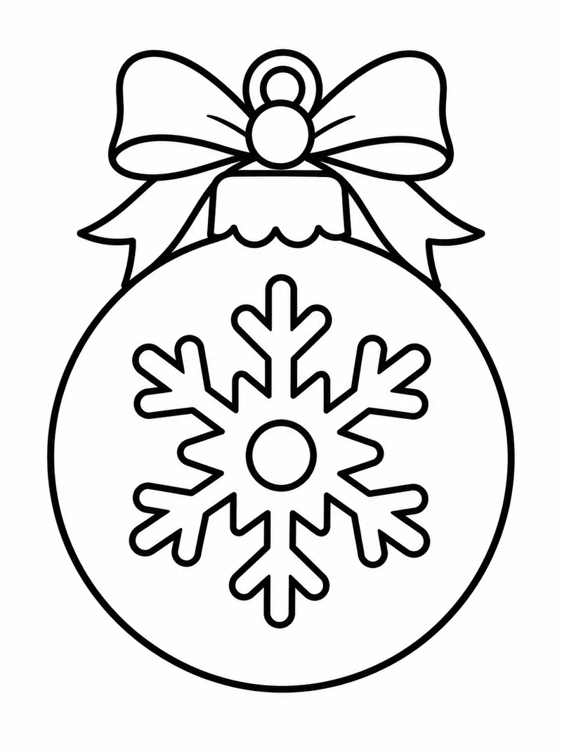 Раскраска Ёлочный шар