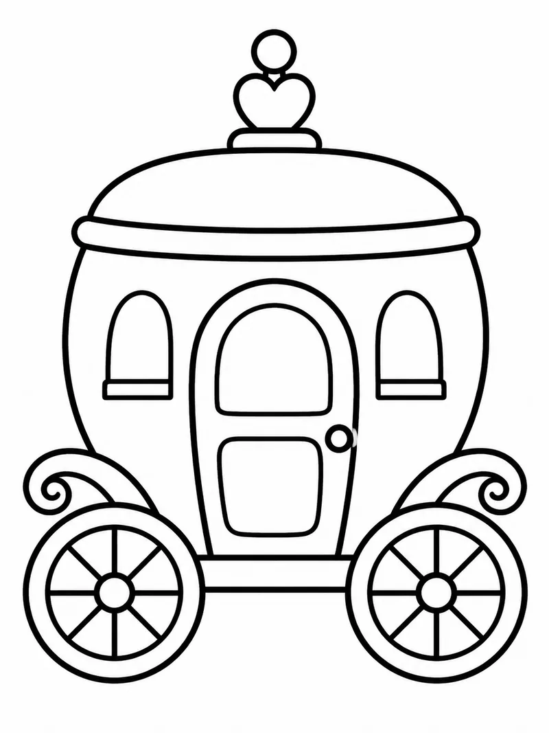Раскраска Карета