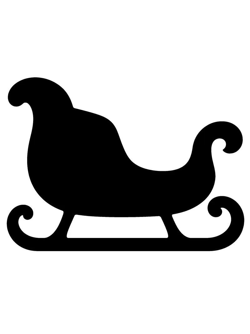 Трафарет Сани